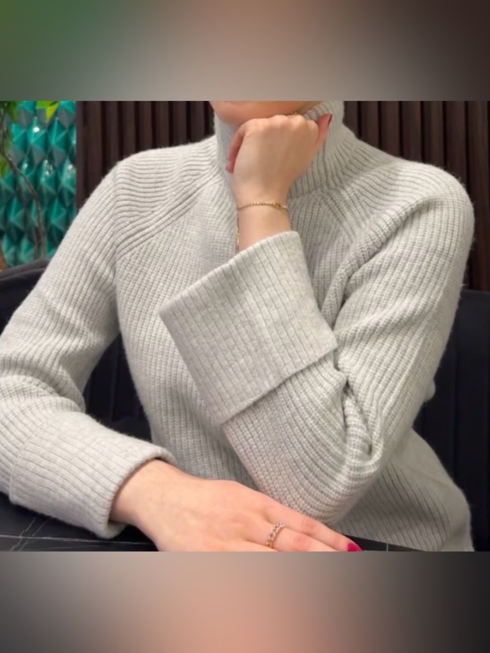 Rw&co Ribbed Sweater - light gray